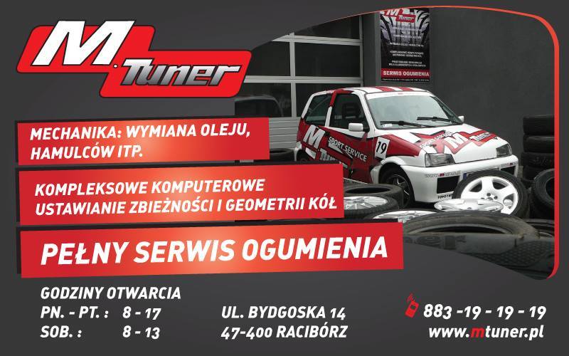 M.Tuner – serwis opon, ogumienia i geometrii kół w Raciborzu